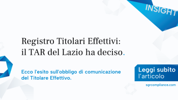 Registro dei Titolari Effettivi: il TAR del Lazio ha deciso